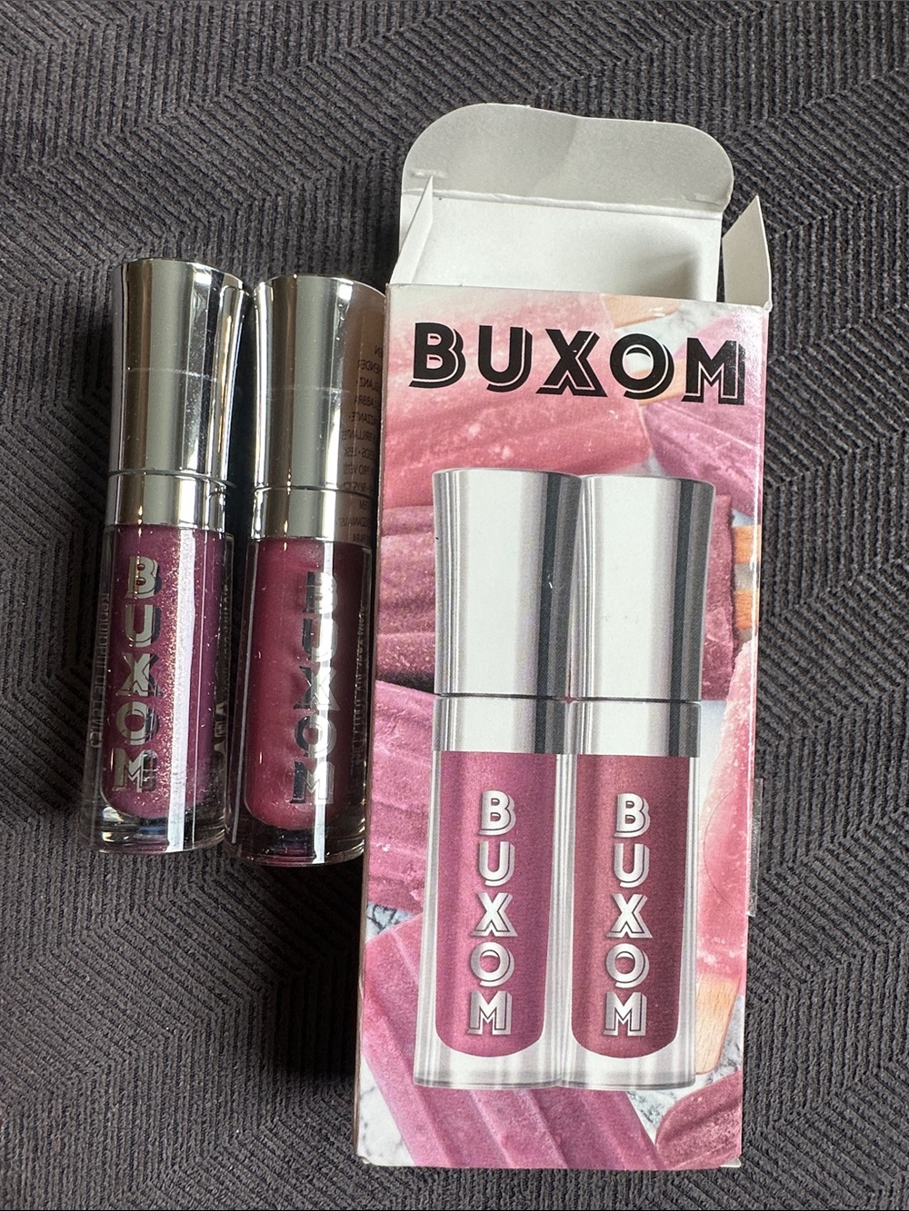BUXOM Mauve Pink Lip Gloss Duo - Picture 2 of 2